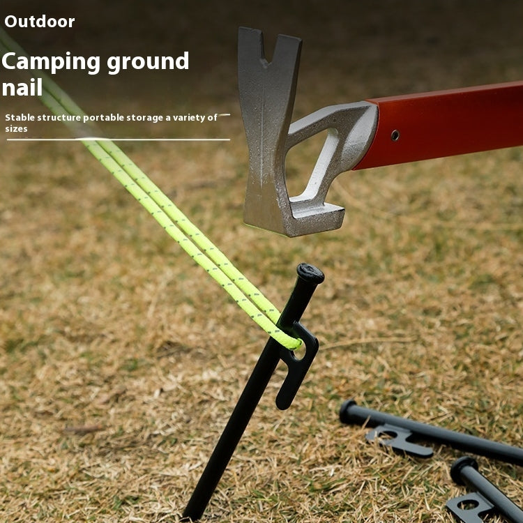 Heavy-Duty Steel Tent Stake – 30cm Camping Nail