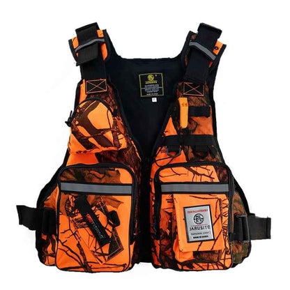 Fishing Life Vest with 16 Pockets – EPE Foam Buoyancy, One Size Fits Most