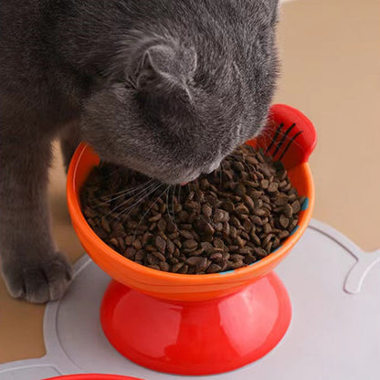 Cat Bowl Ceramic Protection Cervical Vertebra Against Overturning