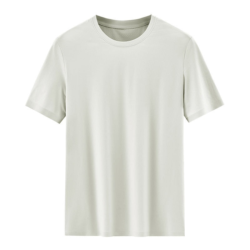 Men's Breathable Mesh-Texture Patchwork T-Shirt