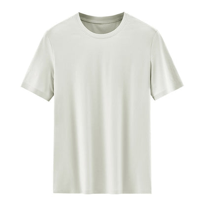 Men's Breathable Mesh-Texture Patchwork T-Shirt