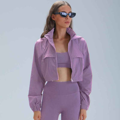 Women's Slim-Fit Outdoor Running Jacket – Lightweight Active Jacket