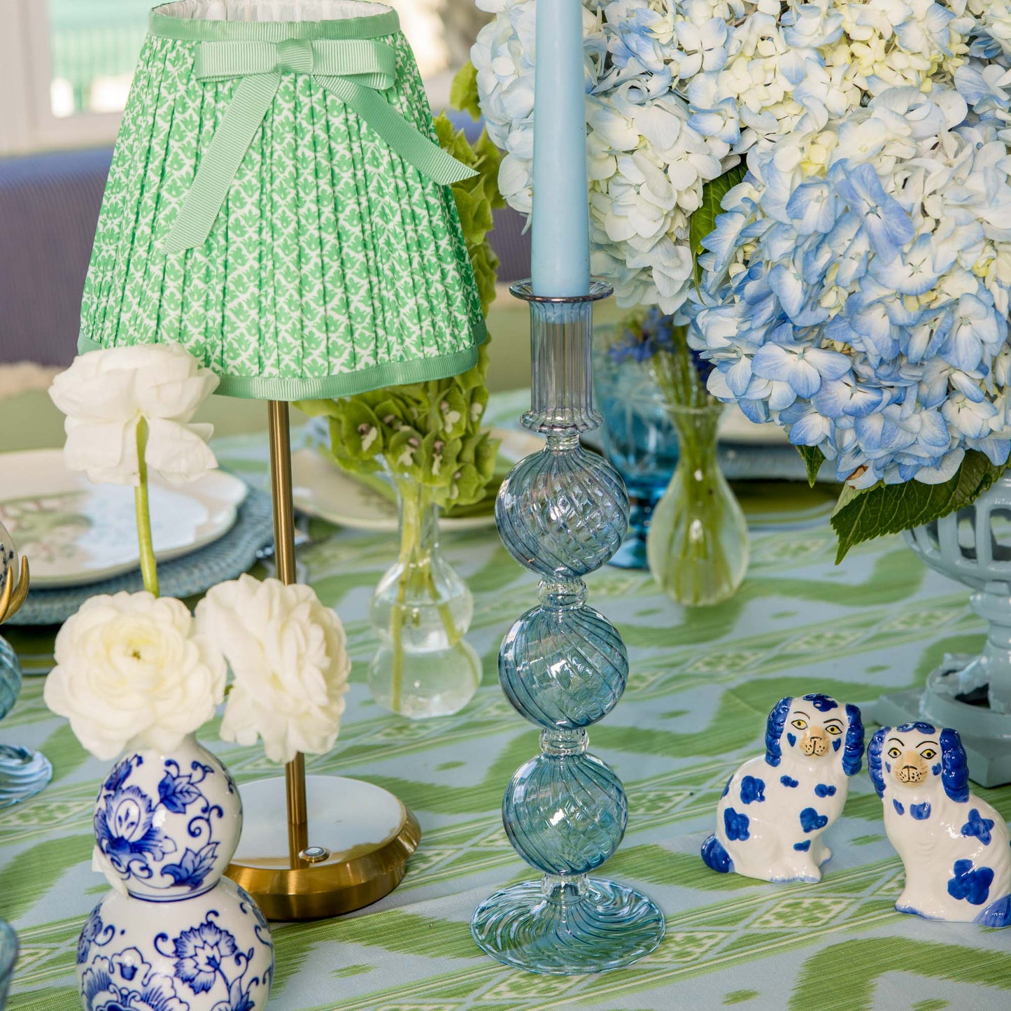 Azure Camille Candle Holders (Pair)