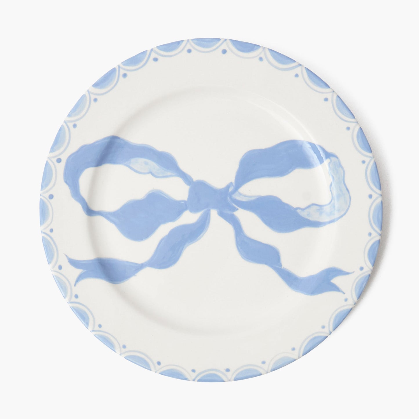 Marilyn Blue Bow Starter Plate
