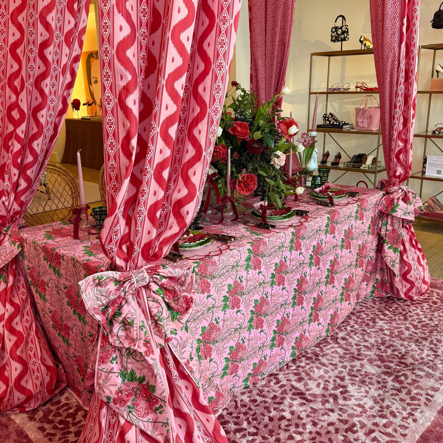 Pink Carolina Napkins (Set of 4)