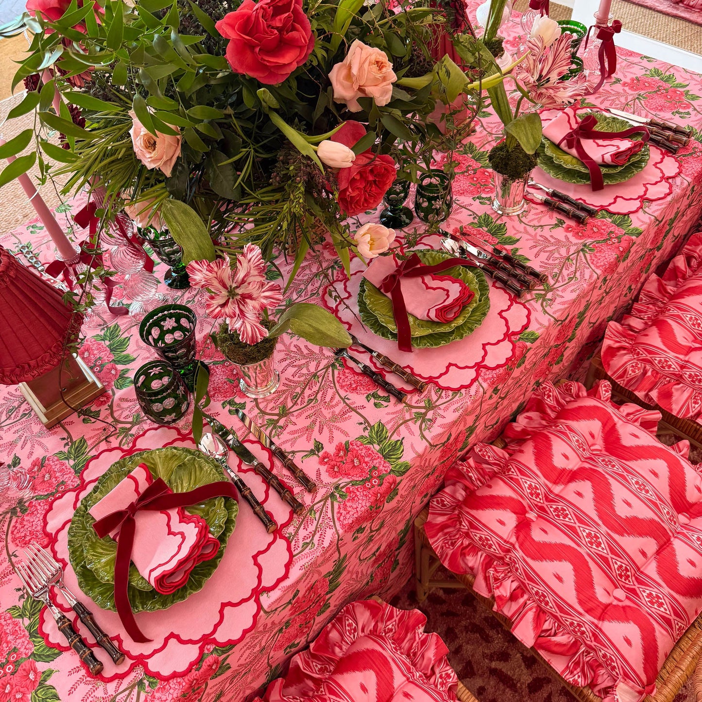 Pink Carolina Placemats (Set of 4)