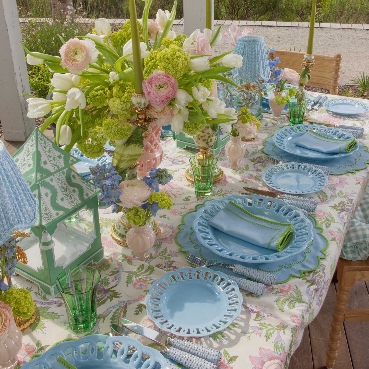 Green Positano Glasses (Set of 4)