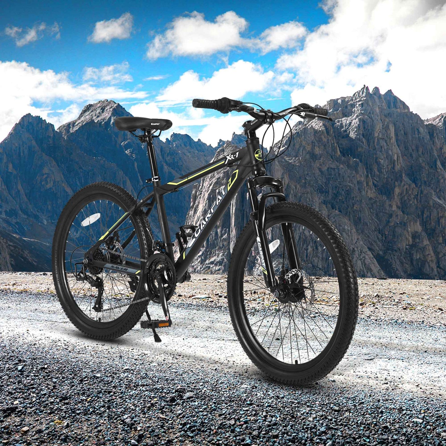 24" Youth Mountain Bike | Shimano 21-Speed, Dual Disc Brakes & Front Suspension