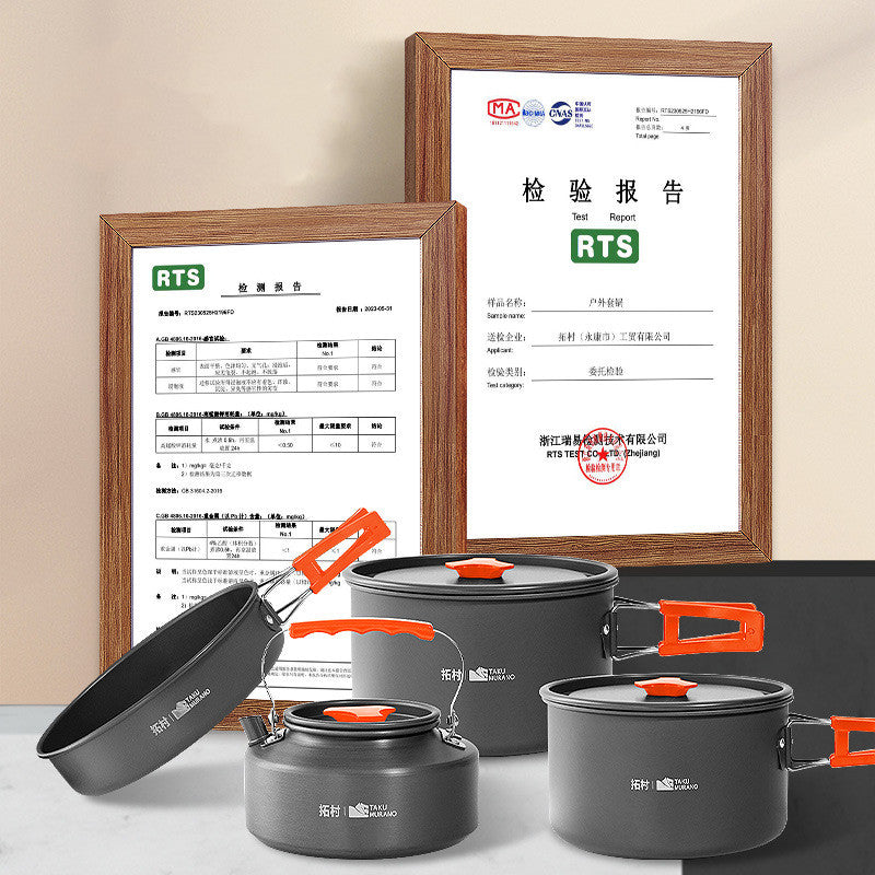Aluminum Alloy Camping Cookware Set – 3 Piece