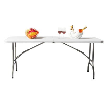 6ft Portable Folding Table – Lightweight Indoor & Outdoor Table