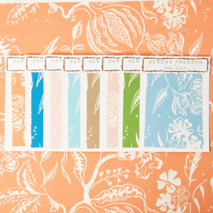 Soft Coral Chelsea Square Fabric