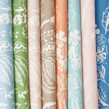 Soft Coral Chelsea Square Fabric