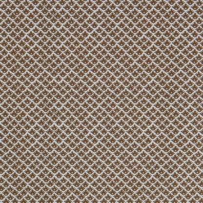 Chestnut Brown Lotus Flower Fabric