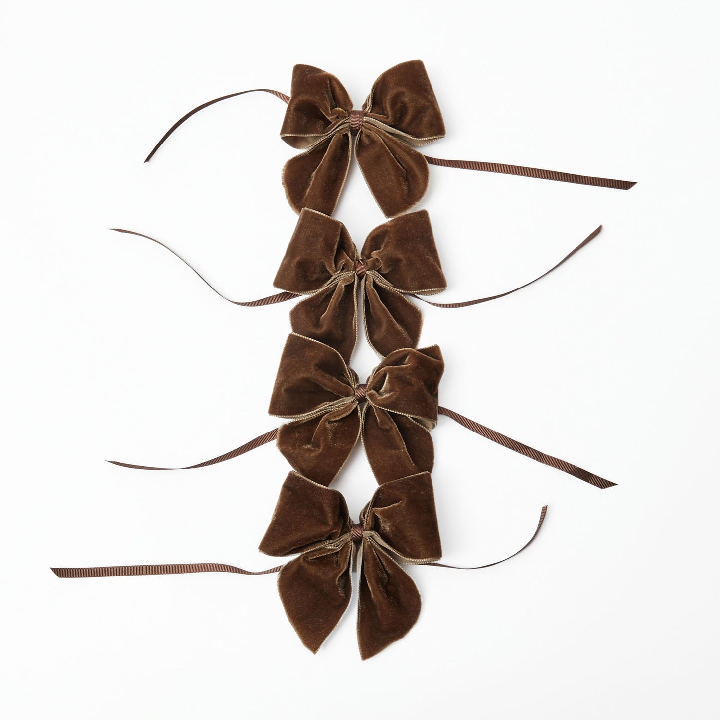 Chocolate Brown Napkin Bows (Set of 4)