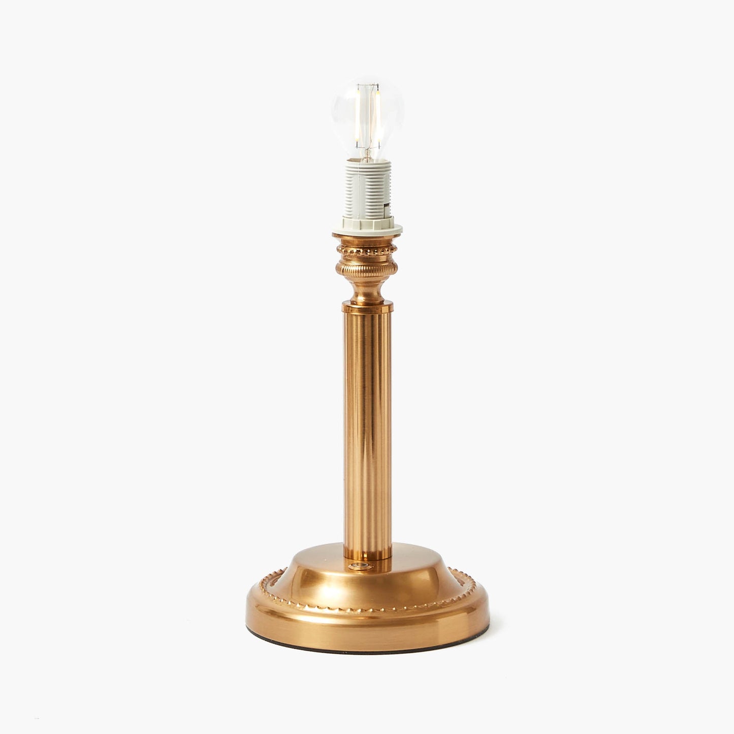 Corinthian Rechargeable Lamp with Olive Lotus Shade (22cm)