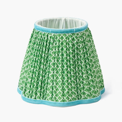 Green & Blue Lotus Lampshade (18cm)