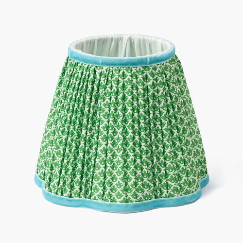 Green & Blue Lotus Lampshade (18cm)