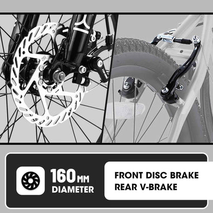 20" Kids Mountain Bike | Ages 6-12 | 7-Speed Shimano, Disc Brake & Front Suspension