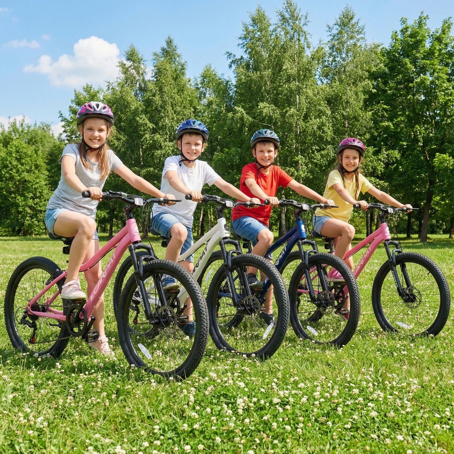 24" Youth Mountain Bike | 7-Speed, Front Disc Brake, Suspension & Alloy Rims