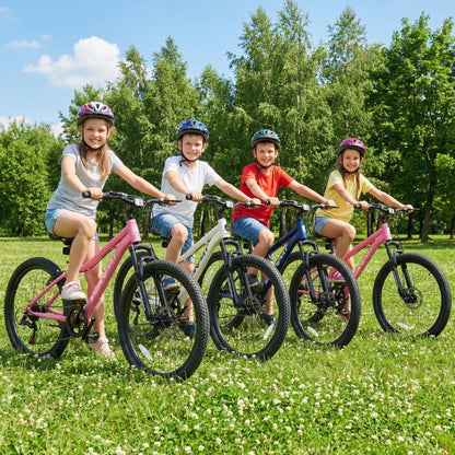 24" Youth Mountain Bike | 7-Speed, Front Disc Brake, Suspension & Alloy Rims