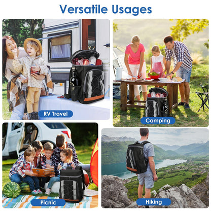 Insulated Cooler Backpack – 36 Can / 25L Leakproof with Bottle Opener