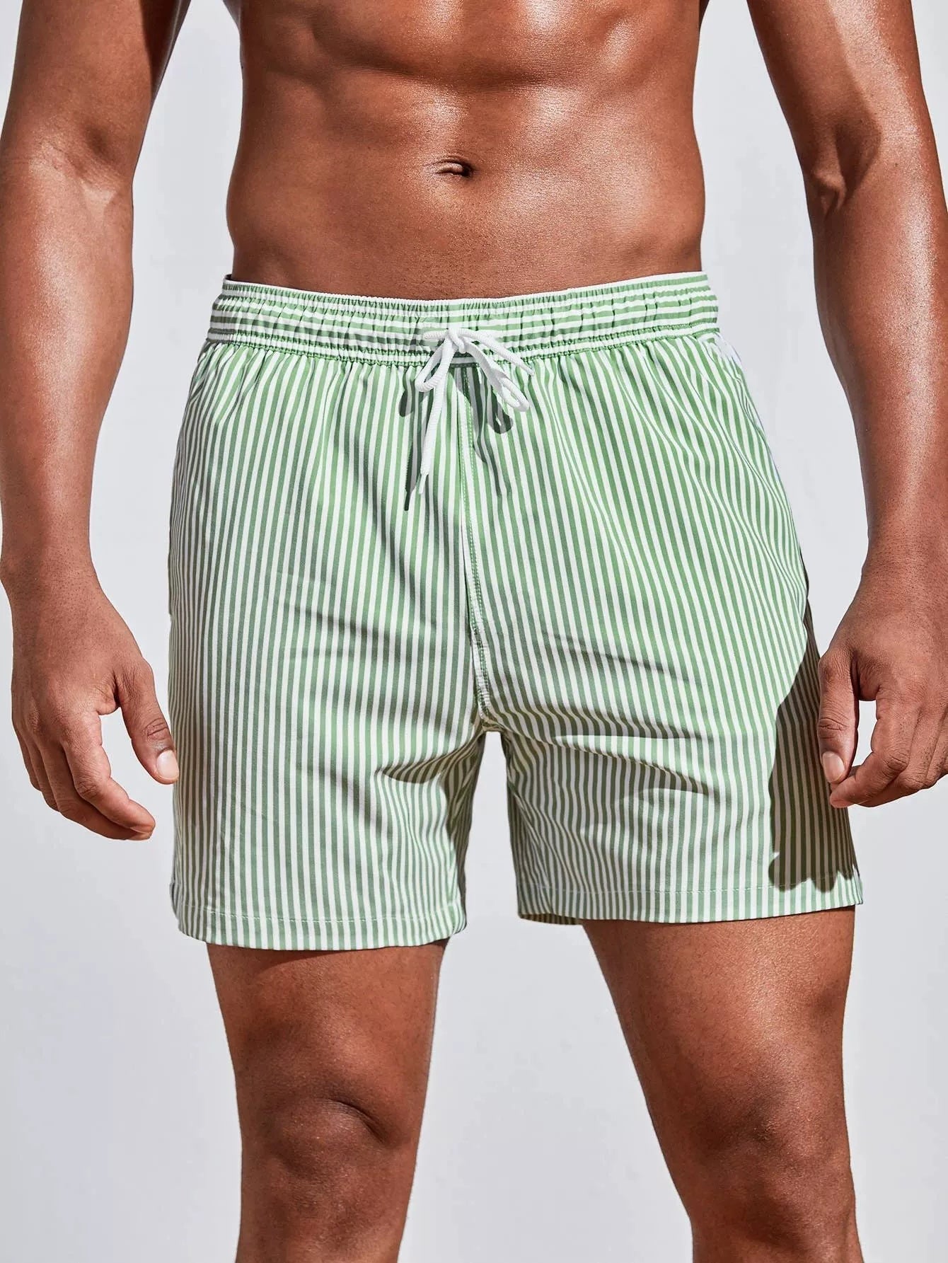 Men's 3D Striped Print Shorts – Casual Summer Sports Shorts