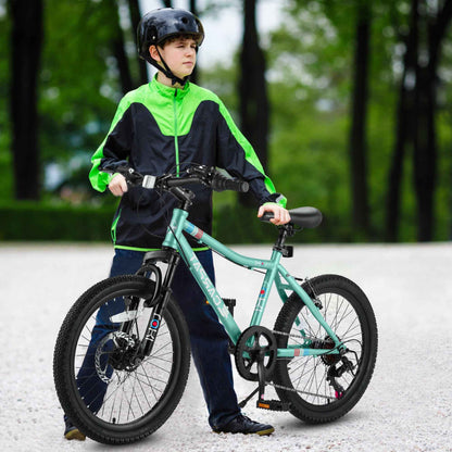 20" Kids Mountain Bike | Ages 6-12 | 7-Speed Shimano, Disc Brake & Front Suspension