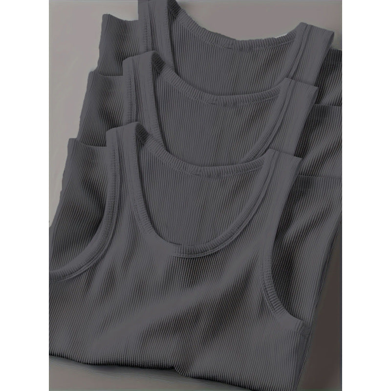 Men's Slim Fit Cotton Tank Top 3-Pack