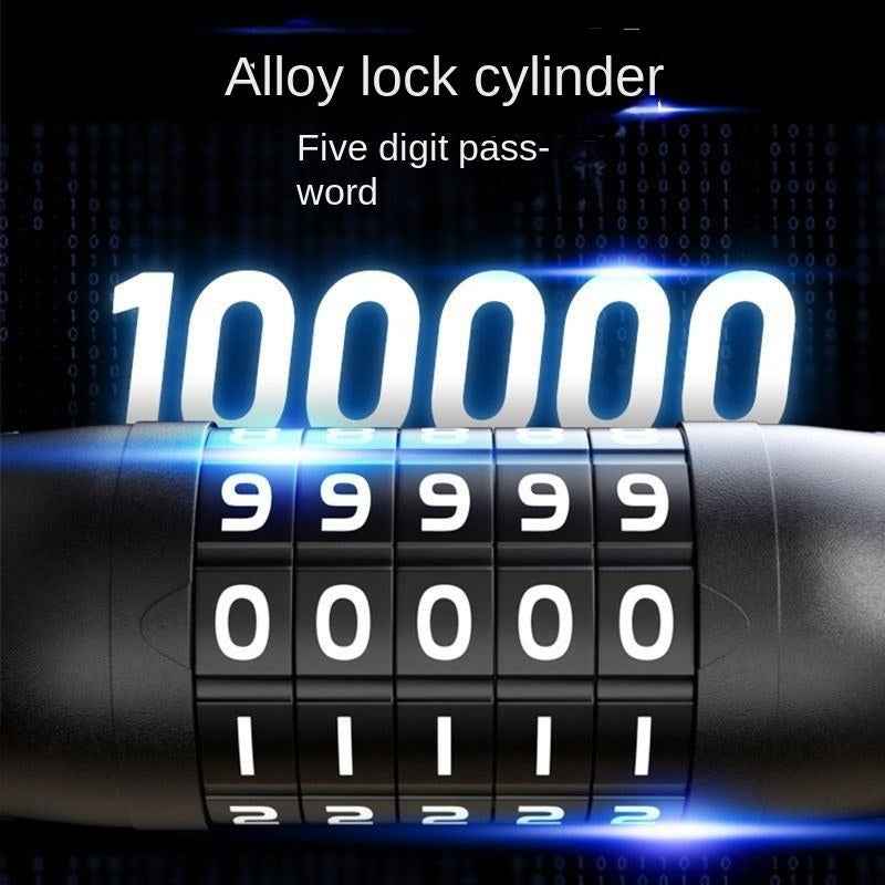 5-Digit Combination Bike Chain Lock | Heavy-Duty, Keyless & Rust-Resistant