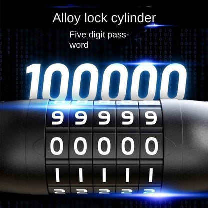 5-Digit Combination Bike Chain Lock | Heavy-Duty, Keyless & Rust-Resistant