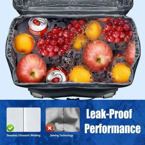 Insulated Cooler Backpack 36-Can | 25L Leakproof with Bottle Opener – Grey
