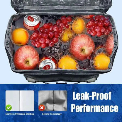 Insulated Cooler Backpack 36-Can | 25L Leakproof with Bottle Opener – Grey