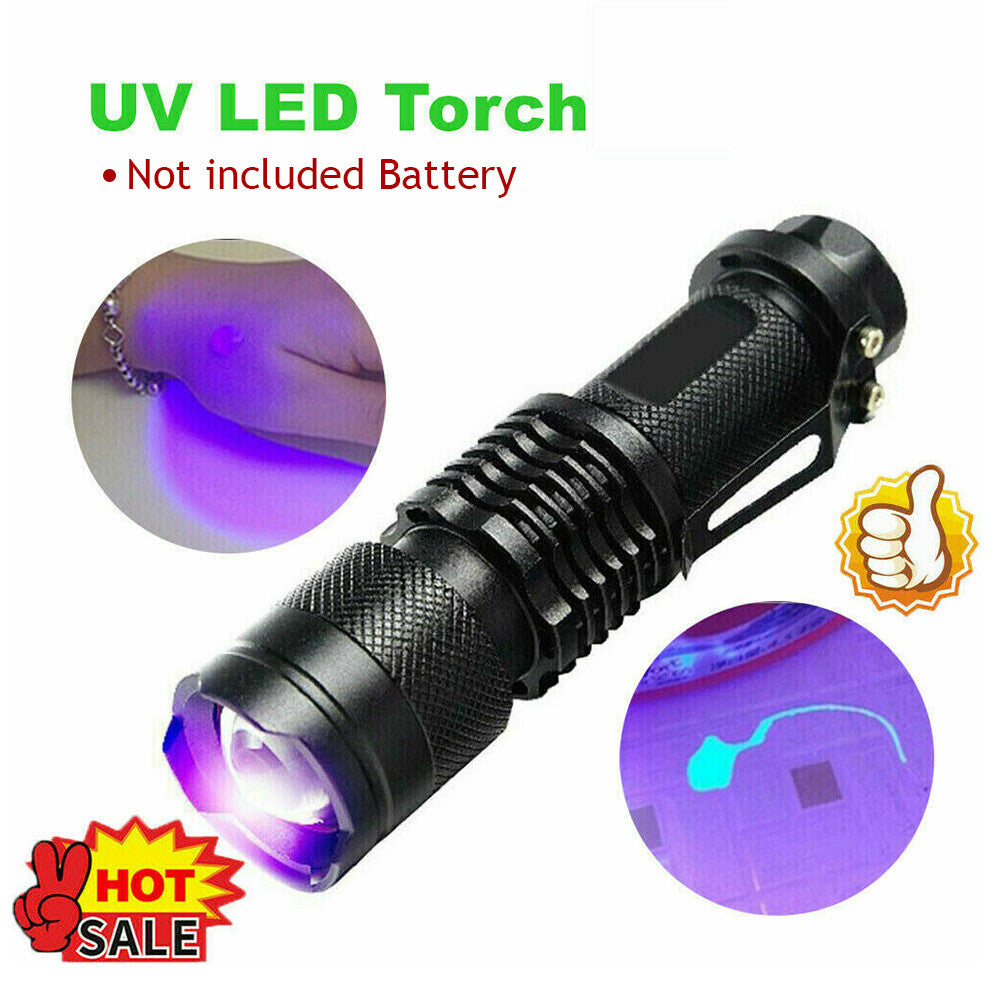 2-Pack UV Blacklight Flashlight – Ultraviolet LED Torch for Pet Stains & Scorpions