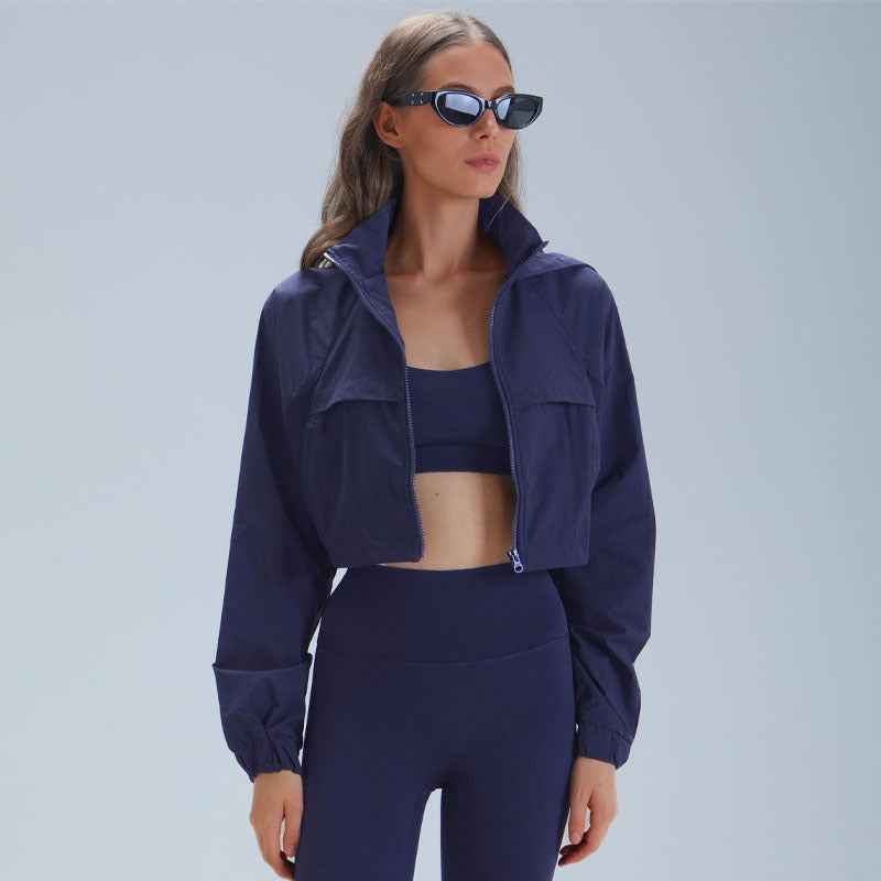 Women's Slim-Fit Outdoor Running Jacket – Lightweight Active Jacket