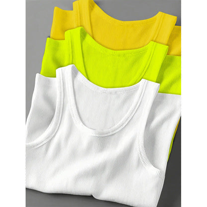 Men's Slim Fit Cotton Tank Top 3-Pack
