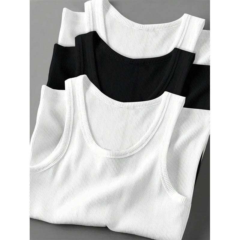 Men's Slim Fit Cotton Tank Top 3-Pack