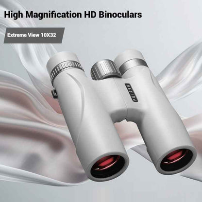 10x32 Compact HD Binoculars – Wide Field of View for Hiking, Travel & Outdoor Use