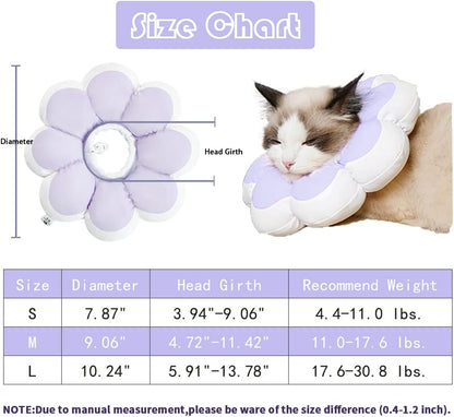 Cat Recovery Cone Collar Pet E-Collar Elizabethan Collar After Surgery Recovery Pet Cone For Cat Puppy Breathable Soft Edge And Easy To Clean