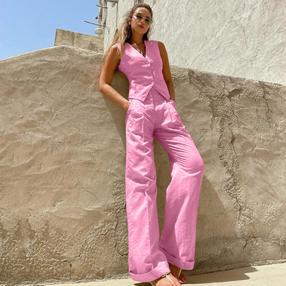 Arrival Commuter Vacation Two-piece Set In Solid Color