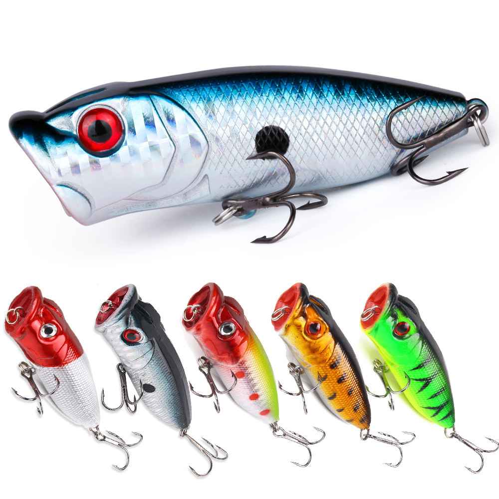 22-Piece Hard & Soft Fishing Lure Set – Popper, Minnow, Frog, VIB, Pencil, 100mm