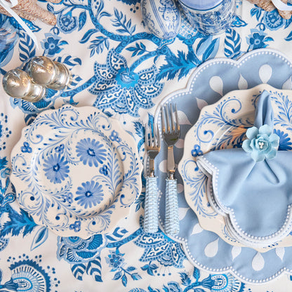 Blue Flowers Starter Plate