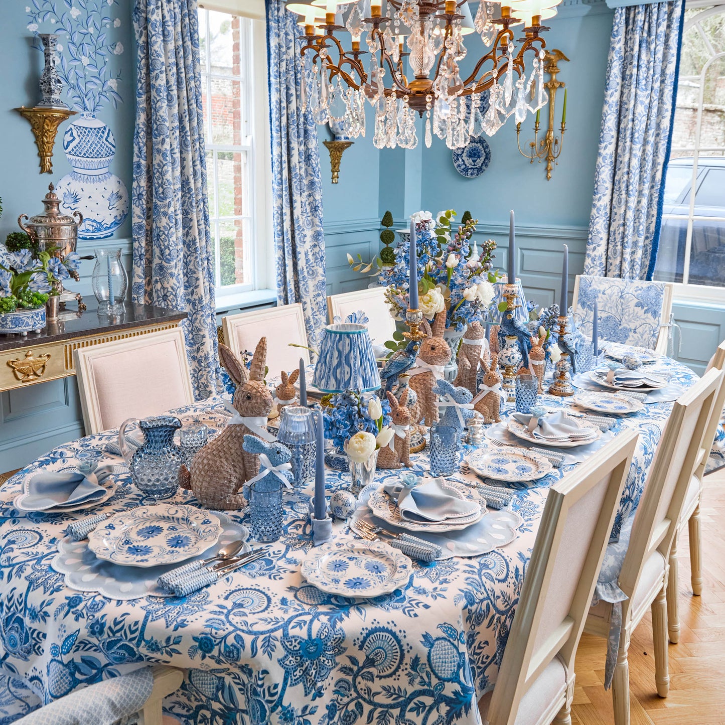 Blue Flowers Starter Plate