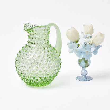 Emerald Hobnail Jug