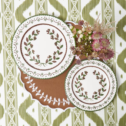 Chocolate Bow Laurel Placemats (Set of 4)
