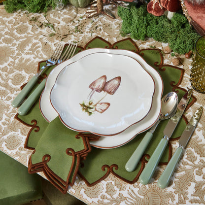 Forest Green & Brown Angelina Napkins (Set of 4)