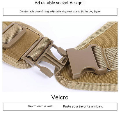 1000D Nylon Waterproof Outdoor Large Dog Dog Clothes Suspender Suit