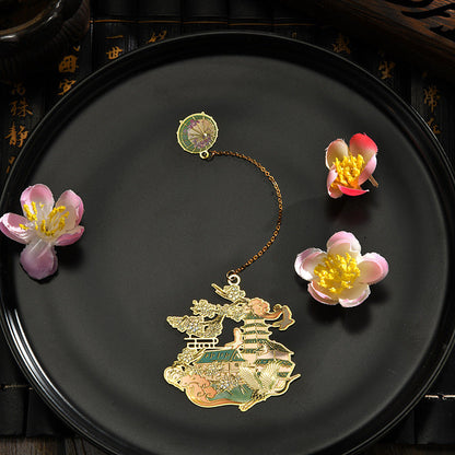Chinese Style Flower God Classical Bookmark Teachers' Day Color Gift