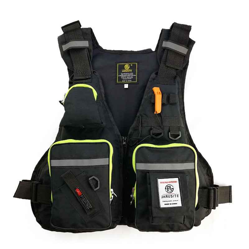 Fishing Life Vest with 16 Pockets – EPE Foam Buoyancy, One Size Fits Most