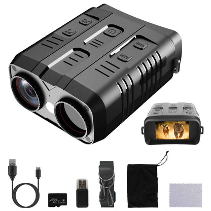 4K Night Vision Goggles – 10x Optical Zoom, 31MP, 800m IR Range, WiFi App & 3" LCD Screen