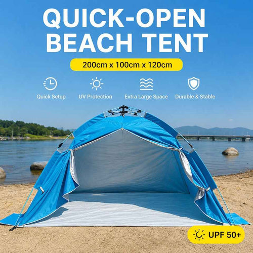 Beach Sun Shelter Tent | Portable Pop-Up Tent for Fishing, Camping & Travel